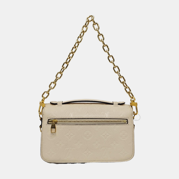 MÉTIS EAST WEST Monogram Calfskin Beige
