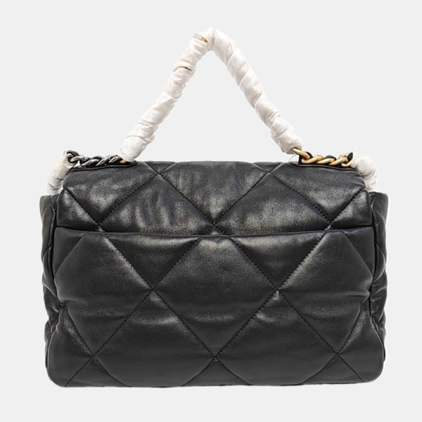 CHANEL 19 Medium Quilted Lambskin Black