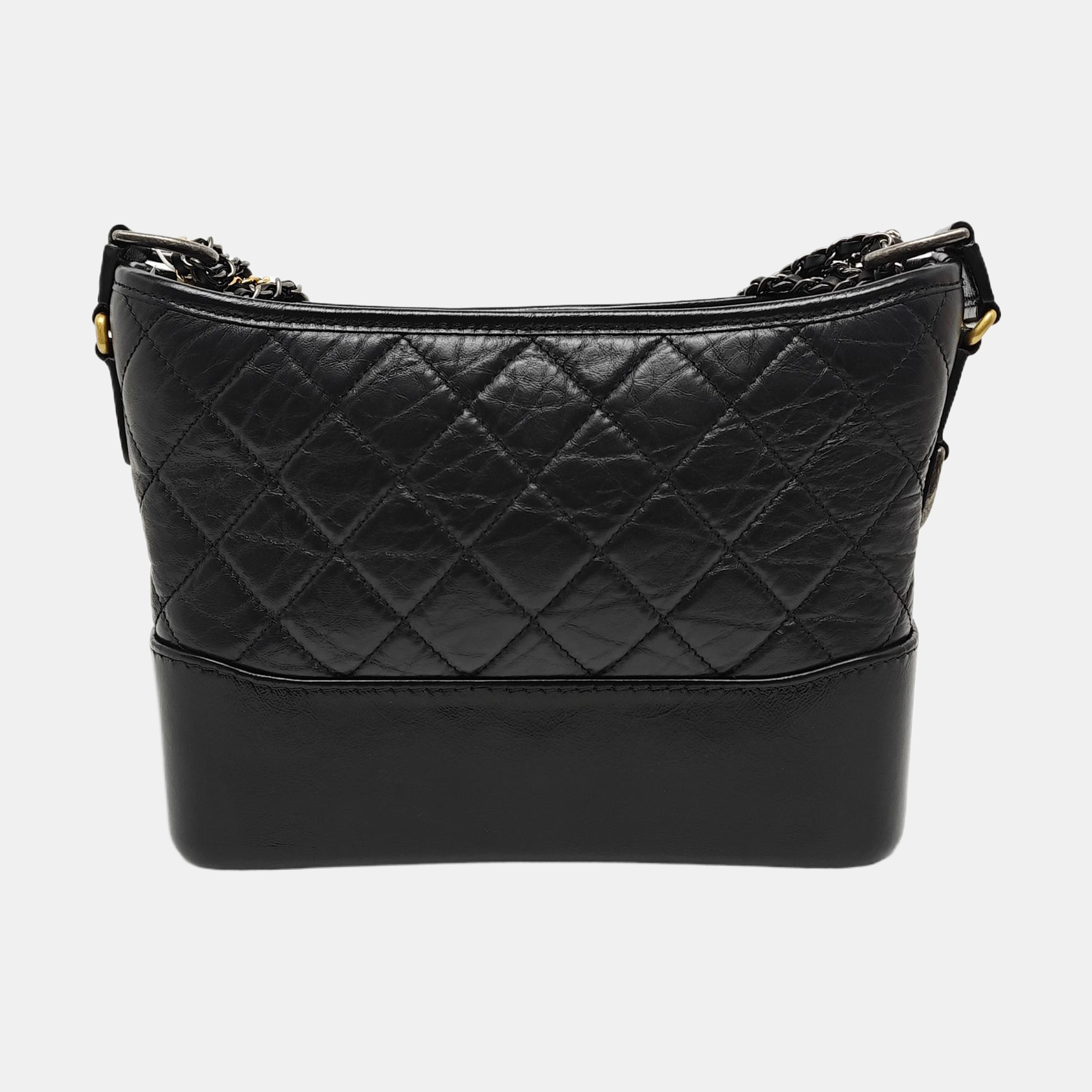 GABRIELLE New Medium Quilted Vintage Calf Black