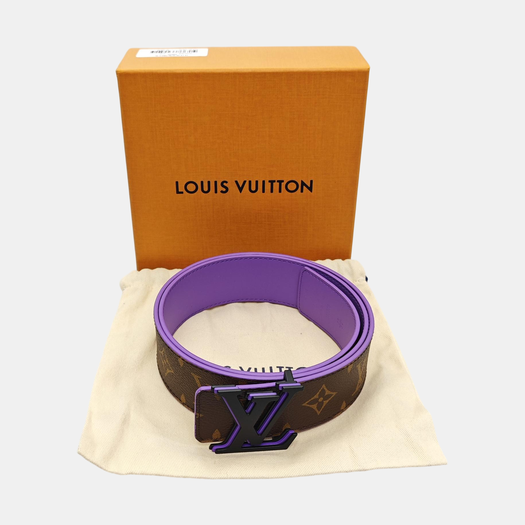 Coated Canvas Belt Brown