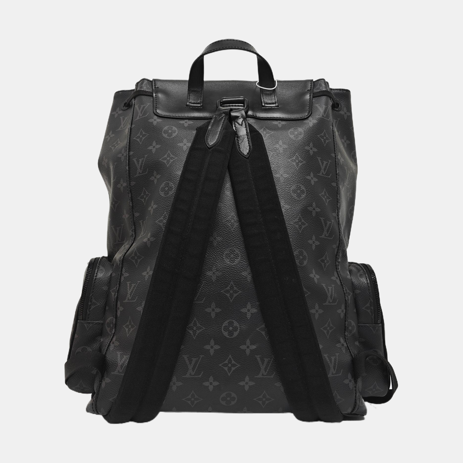 TRIO Monogram Coated Canvas Black
