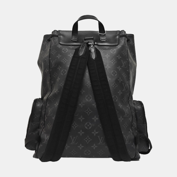 TRIO Monogram Coated Canvas Black