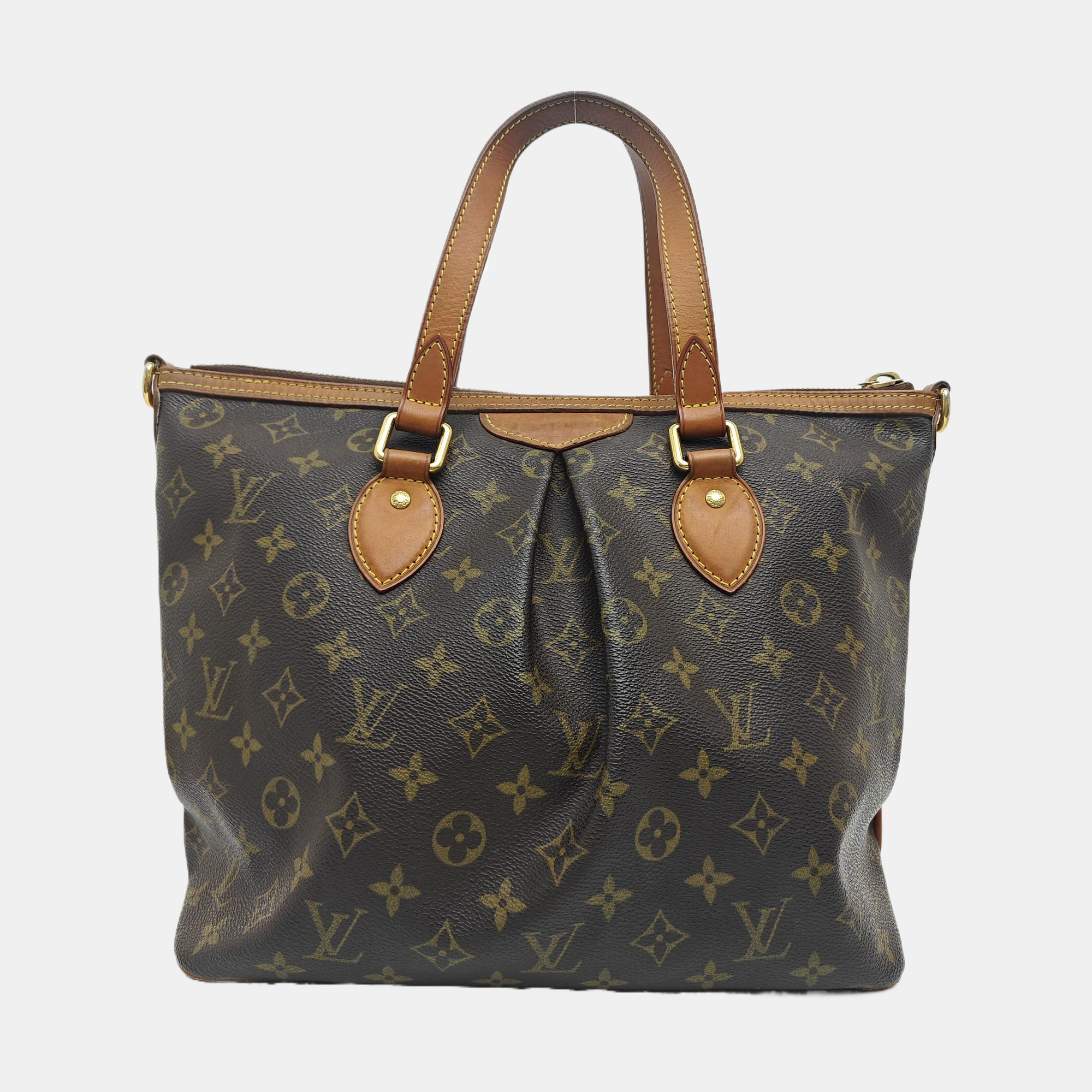 PALERMO PM Monogram Coated Canvas Brown