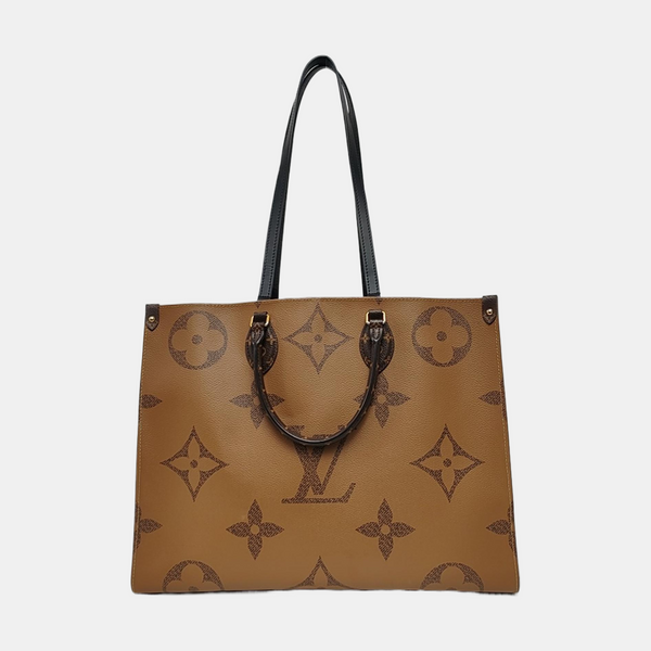 Authenticated pre-owned  ONTHEGO GM Monogram Coated Canvas Brown - Tote Bag at Looply