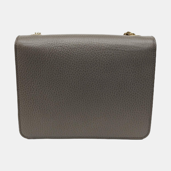 Interlocking G Small Calfskin Gray