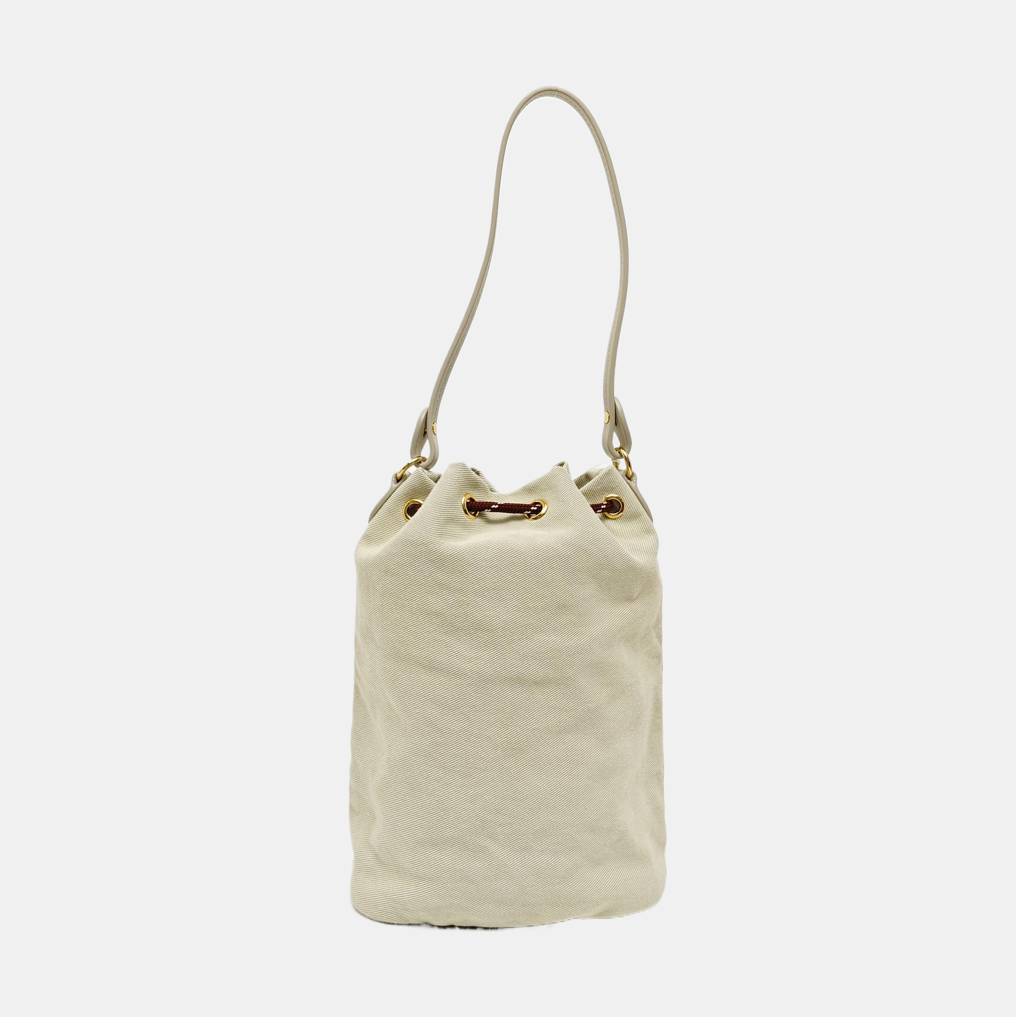 Fabric Bucket Bag Green
