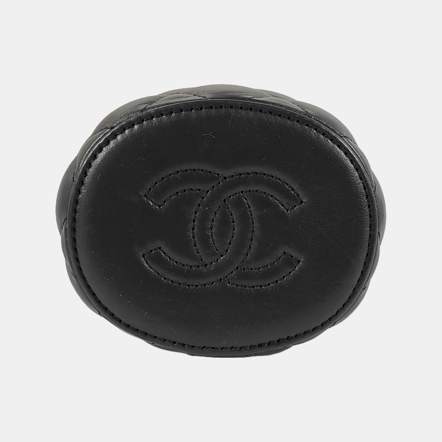 CROWN BOX VANITY Small Quilted Lambskin Black
