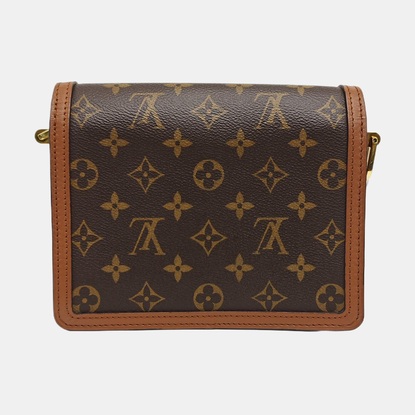 DAUPHINE Mini Monogram Coated Canvas Brown