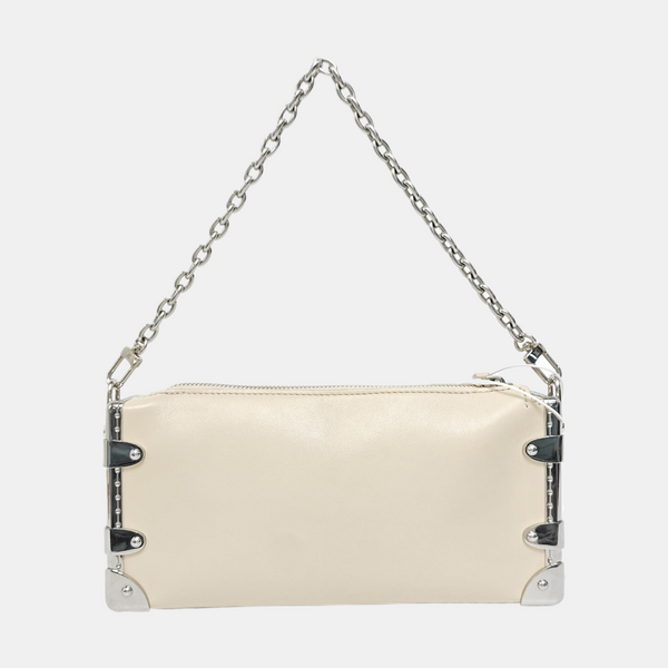 SIDE TRUNK Calfskin White