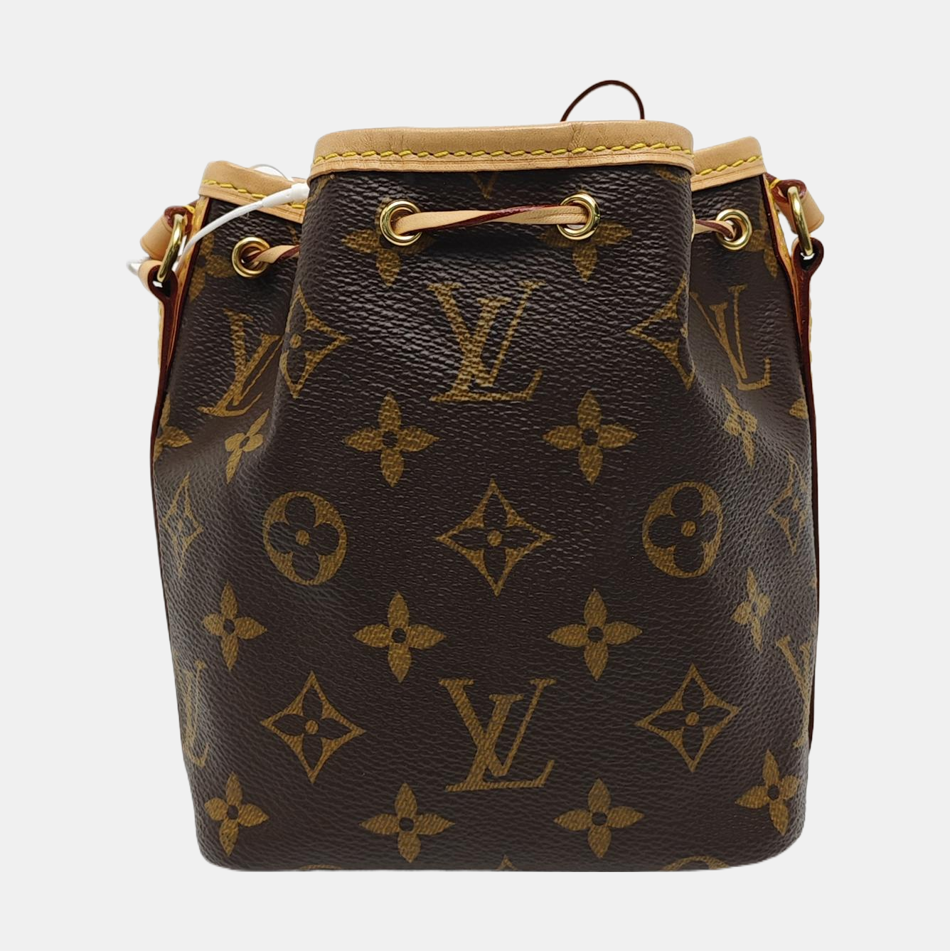 NÉONOÉ Nano Monogram Coated Canvas Brown