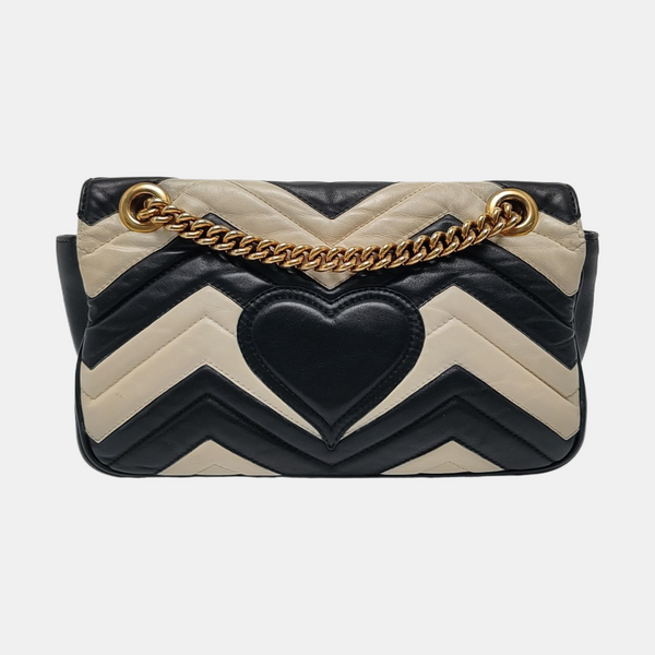 Authenticated pre-owned  GG Marmont Medium Quilted Calfskin Multicolor - Crossbody Bag at Looply