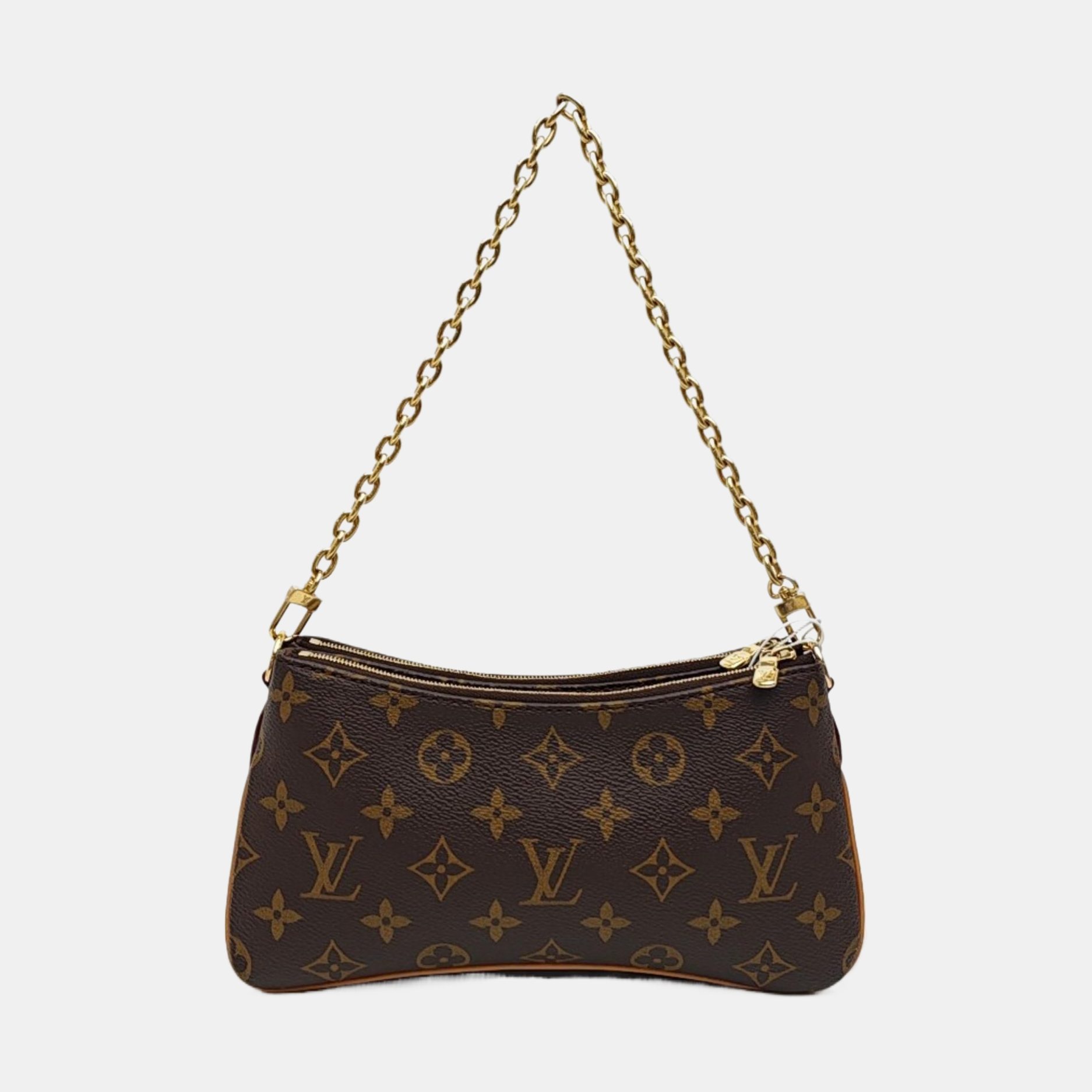 LIV POCHETTE Monogram Coated Canvas Brown