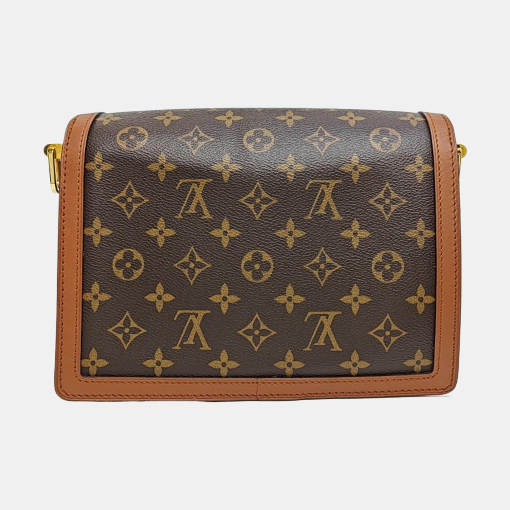 DAUPHINE MM Monogram Coated Canvas Brown