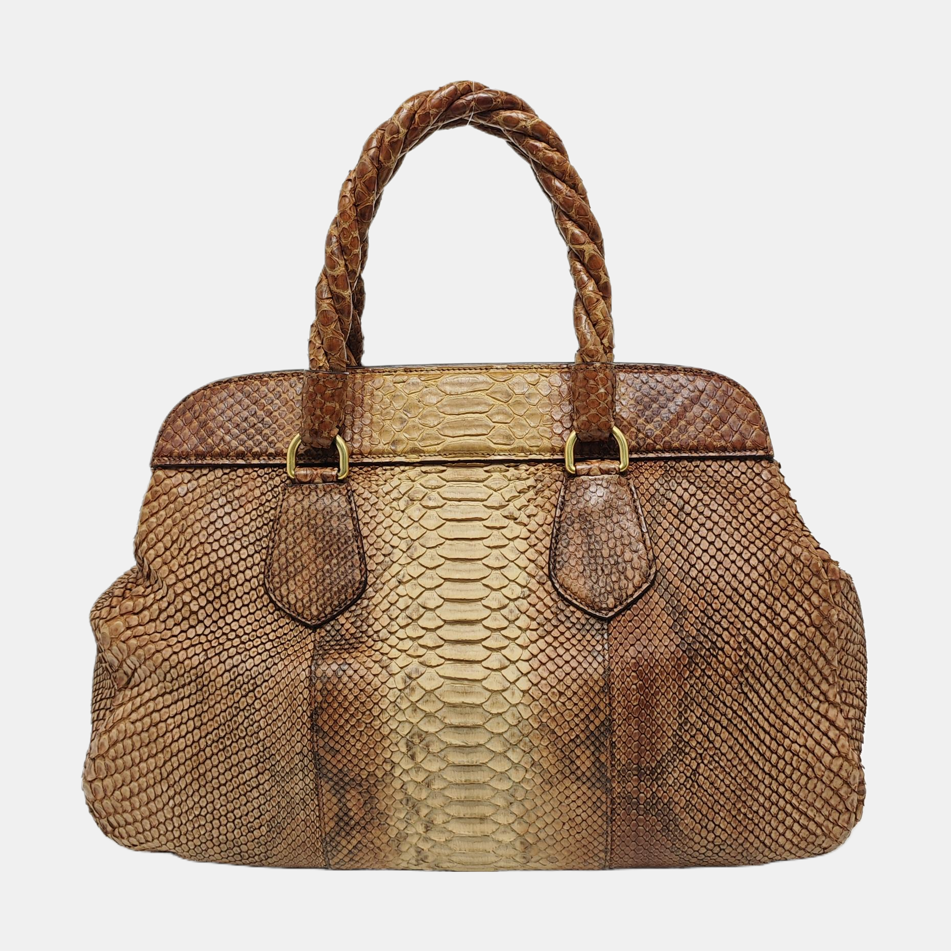 Python Tote Bag Brown