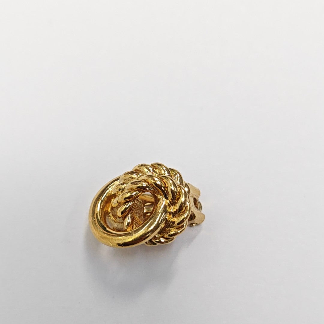 Metal Gold Clip On Earrings