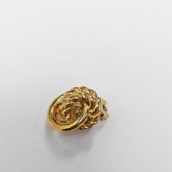 Metal Gold Clip On Earrings