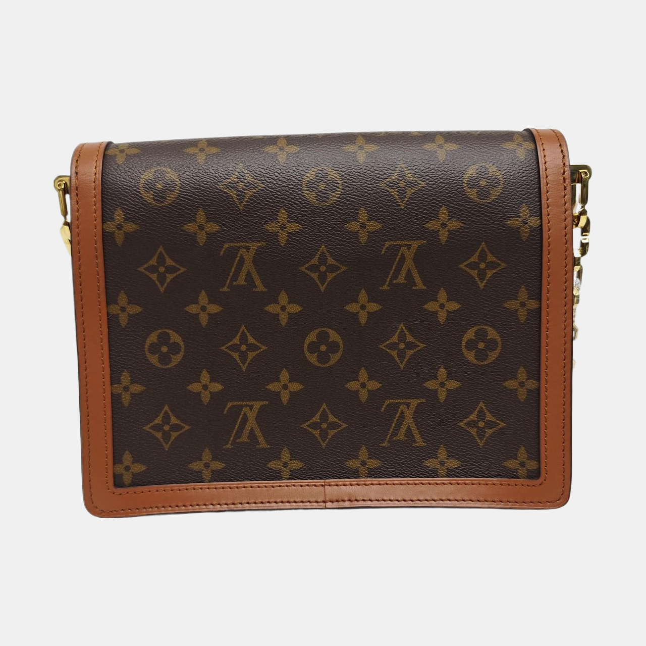 DAUPHINE MM Monogram Coated Canvas Brown