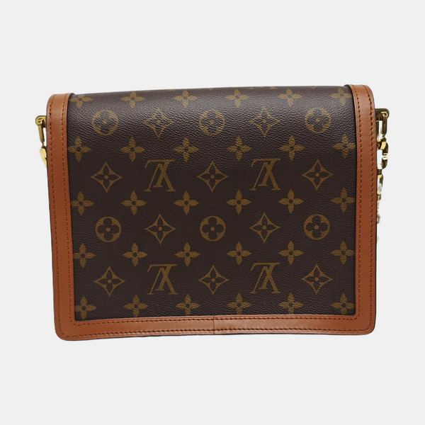 DAUPHINE MM Monogram Coated Canvas Brown