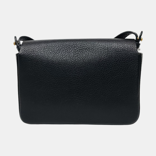 Square Stone Calfskin Black