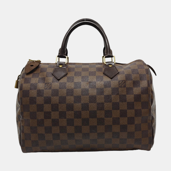 SPEEDY 30 Damier Ebene Coated Canvas Brown