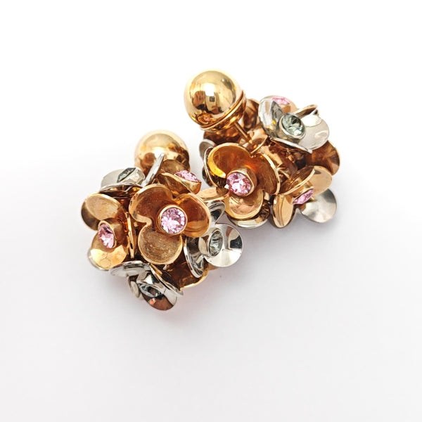 Metal Rose Gold Stud Earrings