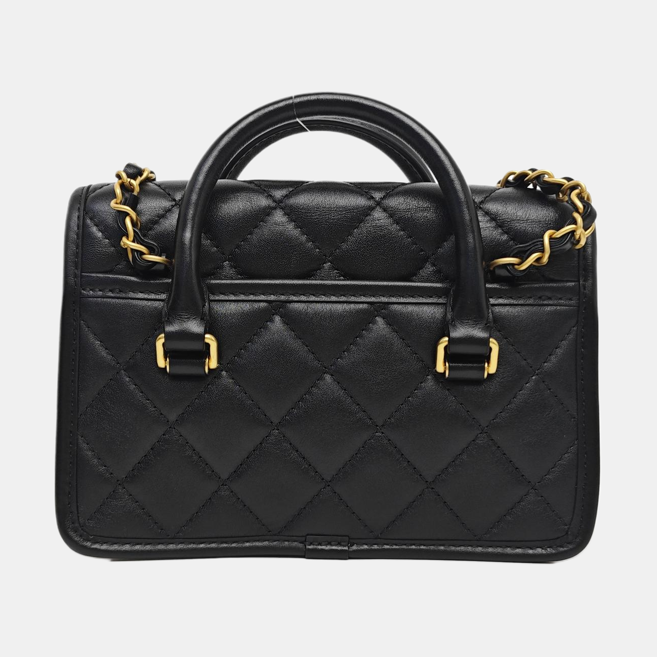 CLASSIC FLAP Small Quilted Velvet Black