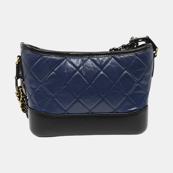 Authenticated pre-owned  GABRIELLE Quilted Calfskin Blue - Crossbody Bag at Looply