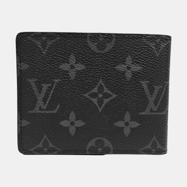 Monogram Coated Canvas Wallet Black