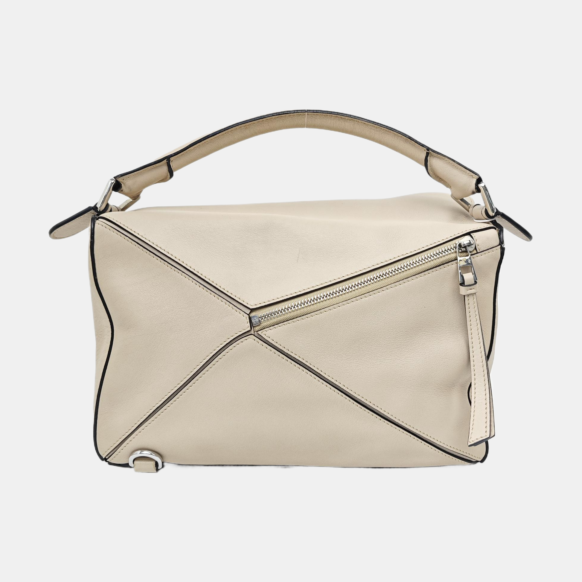 Puzzle Medium Calfskin Beige