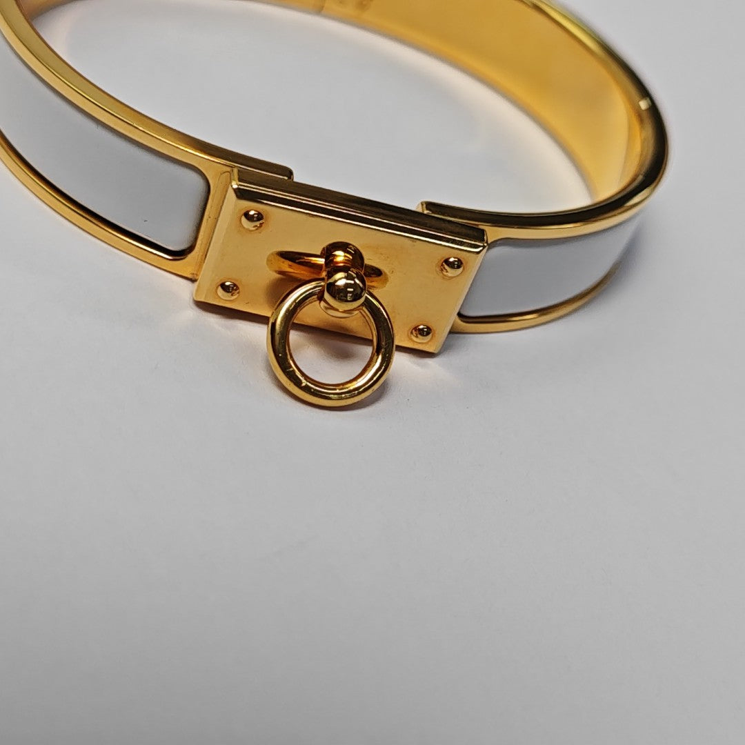 Clic Anneau Metal Gold Bangle