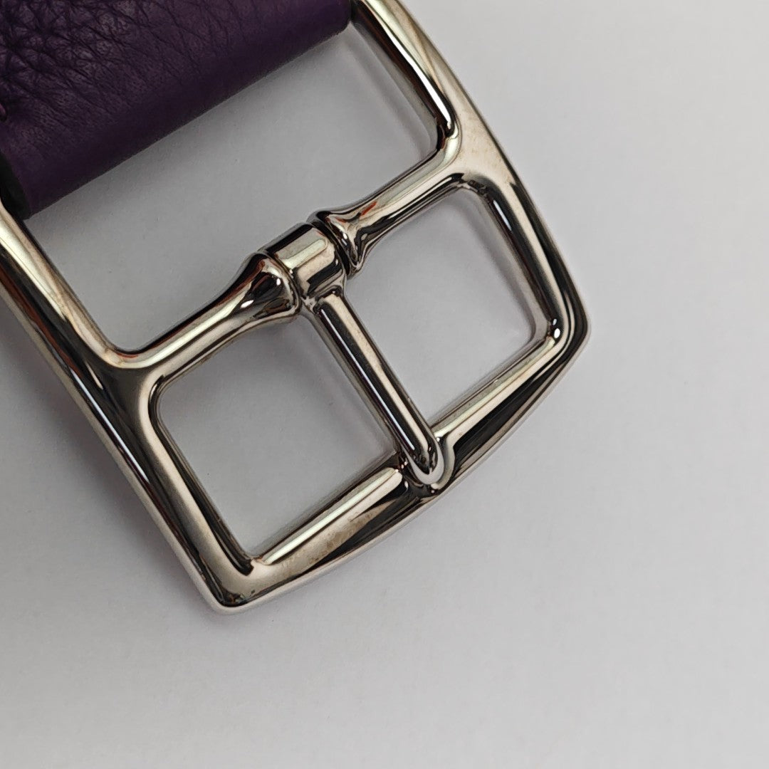 Leather Belt Purple
