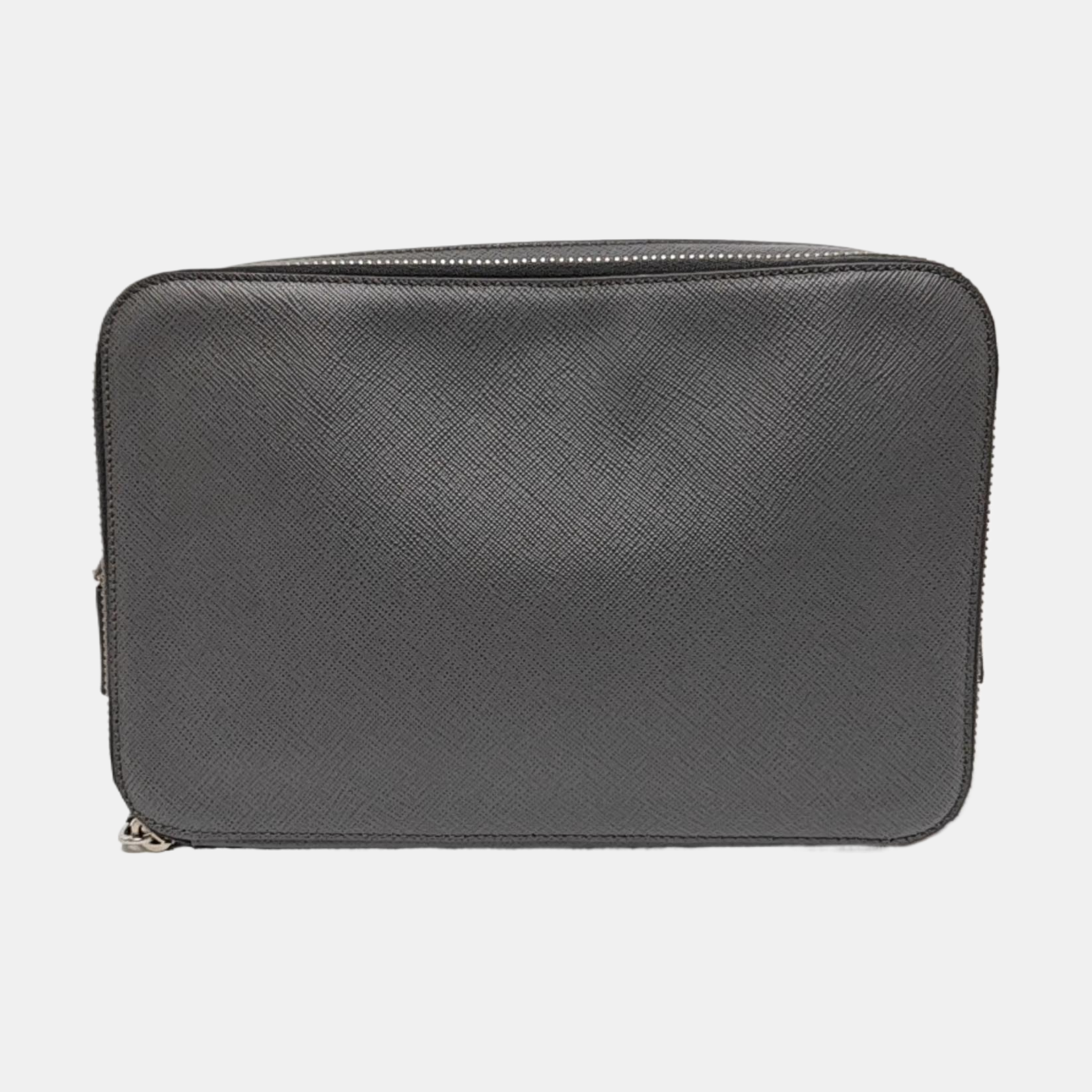 Leather Clutch Gray