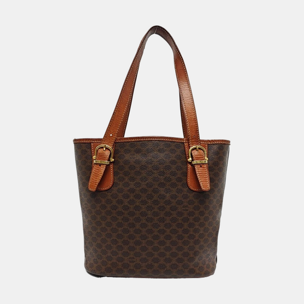 MACADAM TOTE Coated Canvas Brown