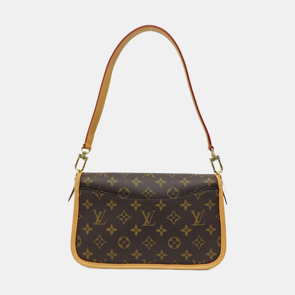 DIANE Monogram Coated Canvas Brown
