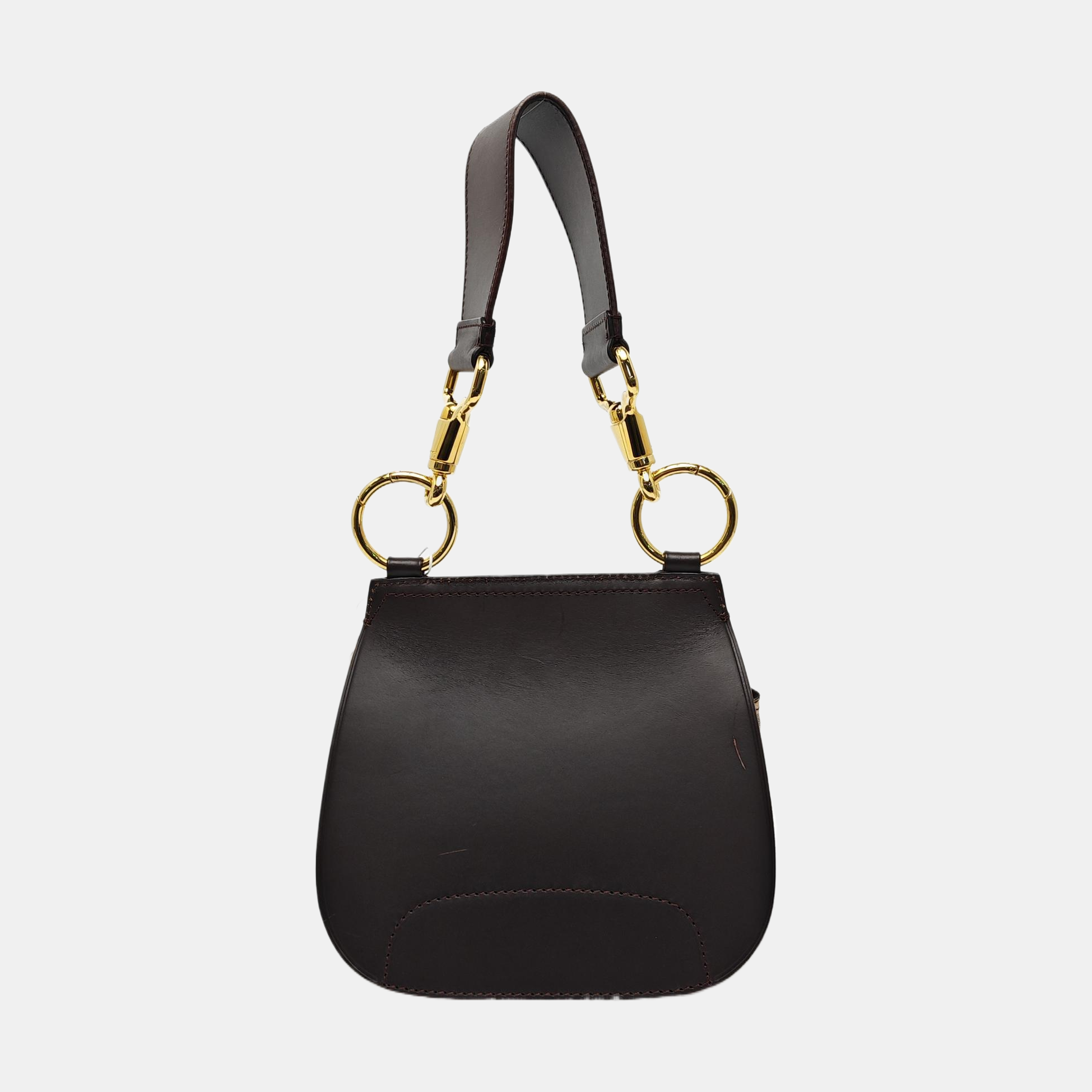 Calfskin Shoulder Bag Brown