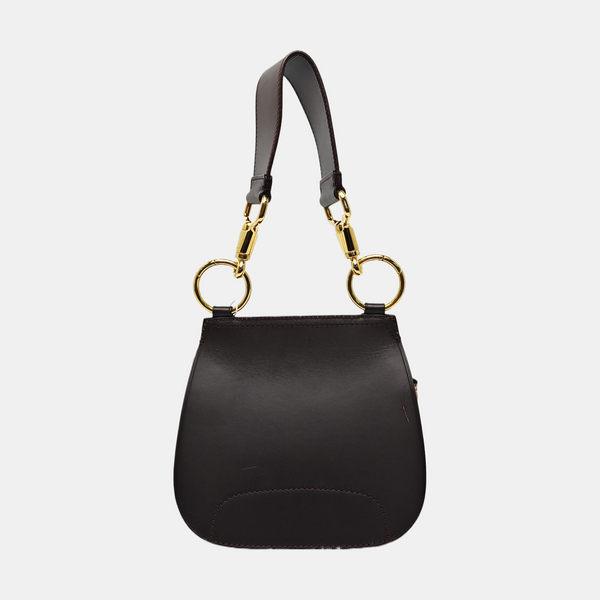 Calfskin Shoulder Bag Brown
