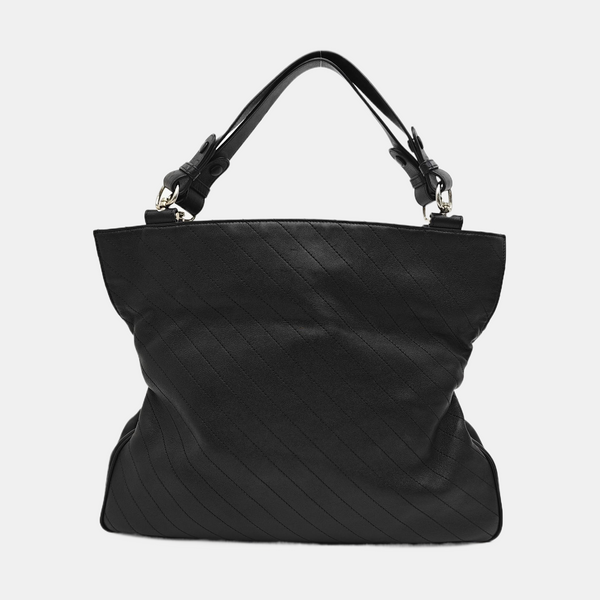 Blondie Medium Quilted Calfskin Black