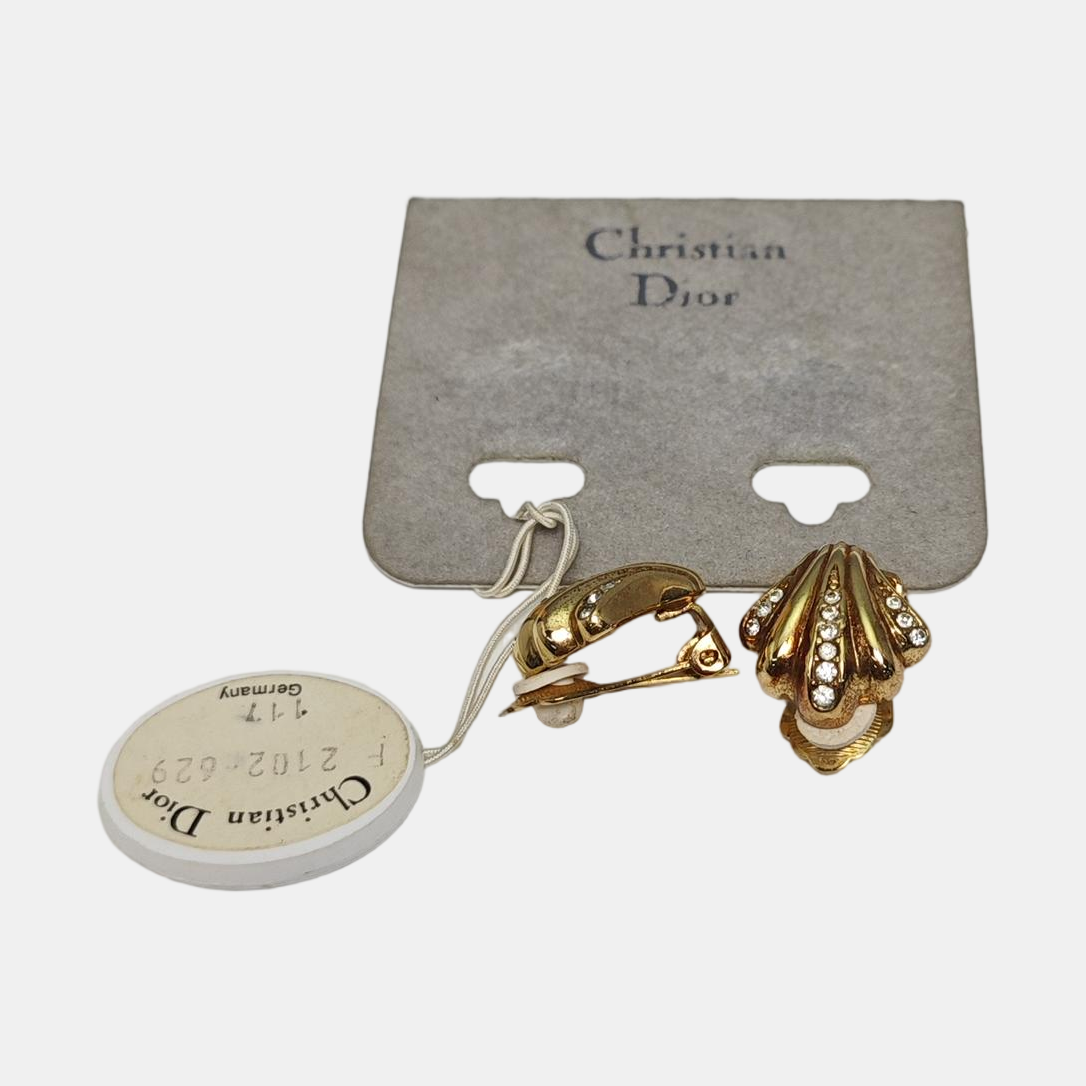 Metal Gold Clip On Earrings