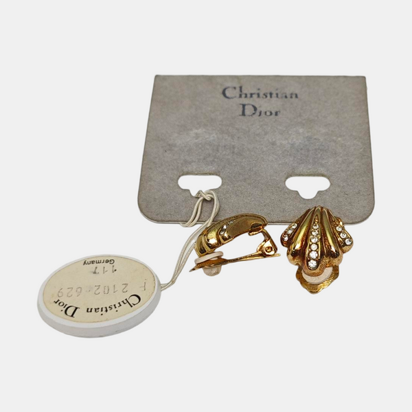 Metal Gold Clip On Earrings