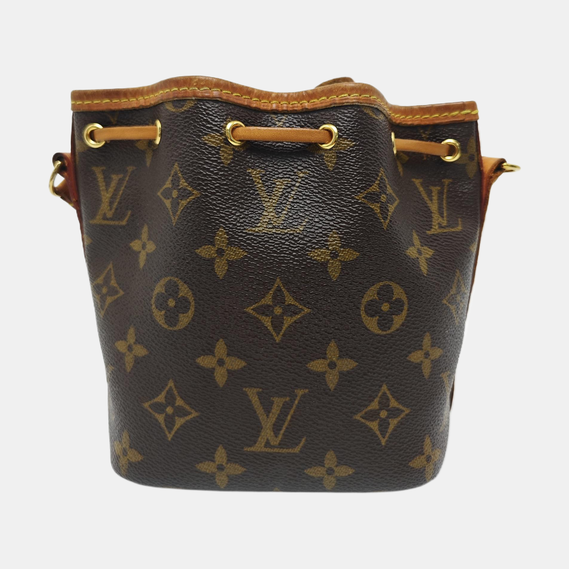 NÉONOÉ Nano Monogram Coated Canvas Brown