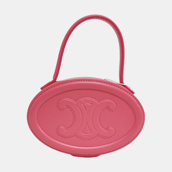 Authenticated pre-owned  TRIOMPHE Calfskin Pink - Top Handle Bag at Looply