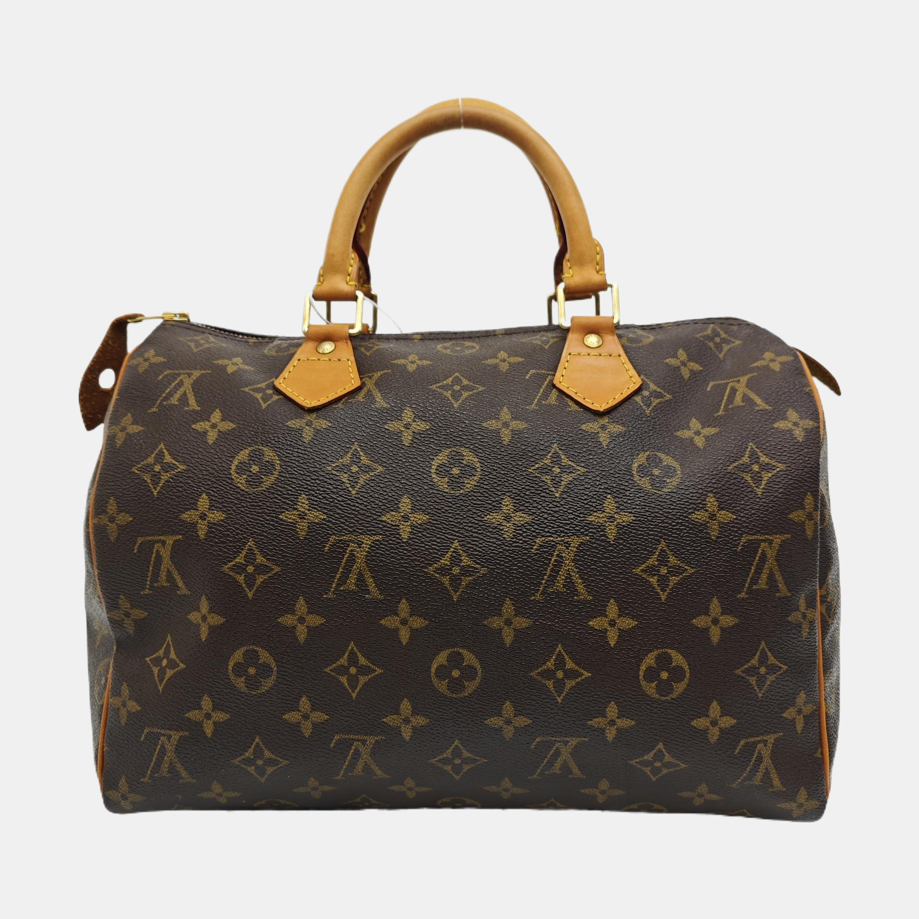 SPEEDY 30 Monogram Coated Canvas Brown