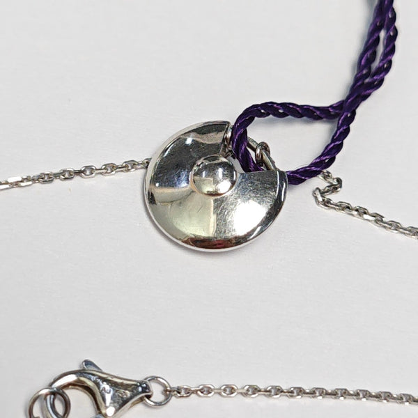 AMULETTE DE CARTIER 18k White Gold Silver Necklace