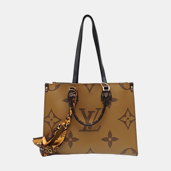 ONTHEGO MM Monogram Coated Canvas Brown