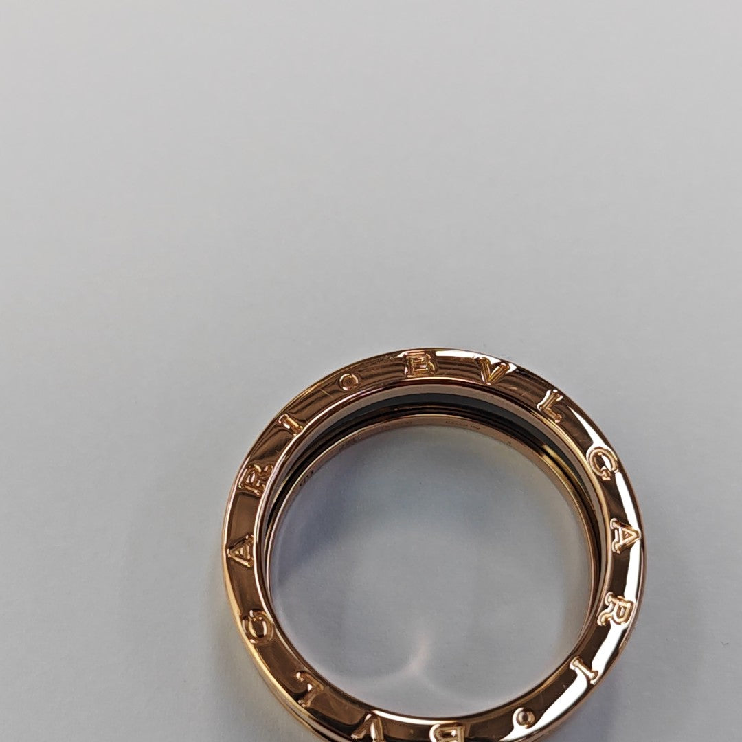 B.ZERO1 18k Rose Gold Ring EU 65