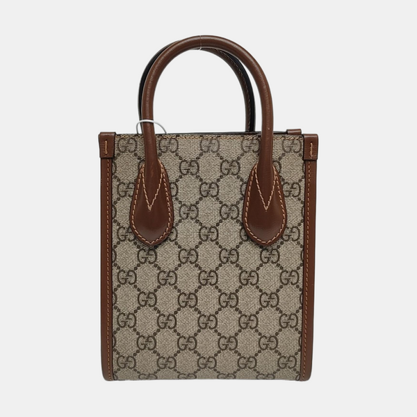 Retro Mini Monogram Coated Canvas Beige