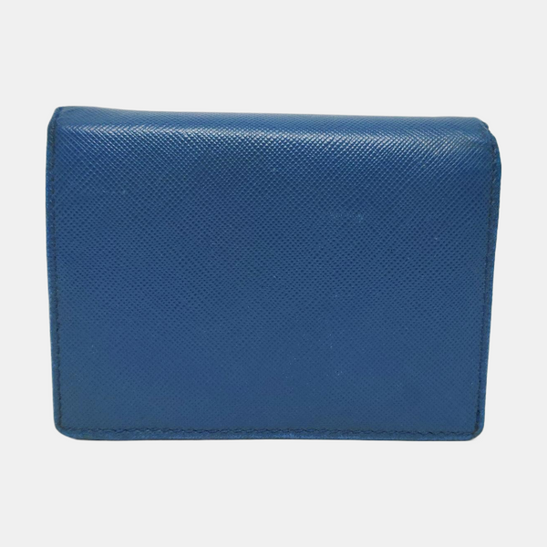 Calfskin Wallet Small Blue
