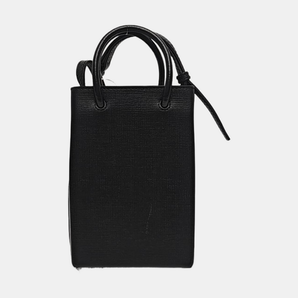 Shopping Bag Calfskin Black