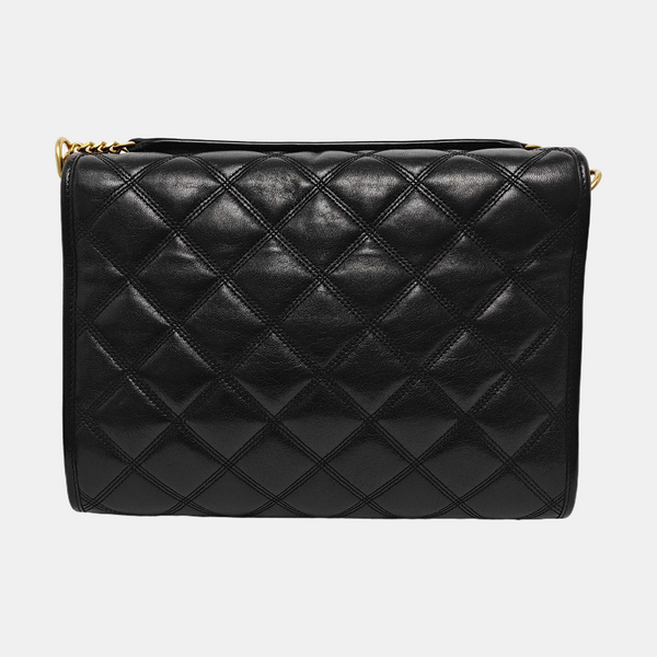 BECKY Small Quilted Lambskin Black