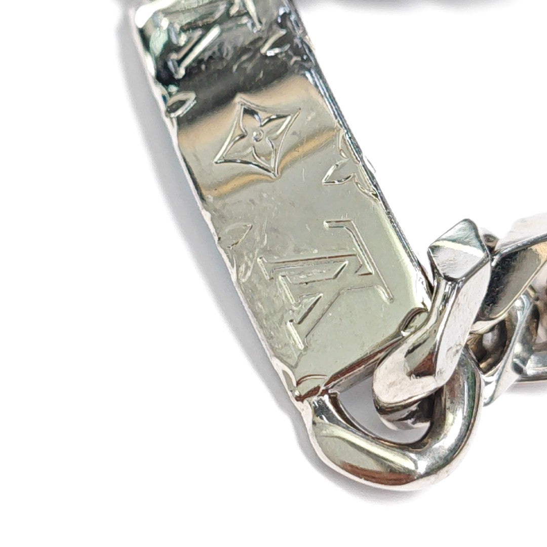 Monogram Metal Silver Bracelet
